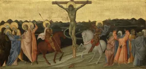 The Crucifixion, Giovanni di Paolo di Grazia, c. 1447 The Crucifixion, Giovanni di Paolo di Grazia, c. 1447