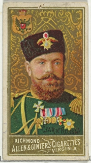 Czar Russia World Sovereigns series N34 Allen & Ginter Cigarettes Czar Russia World Sovereigns series N34 Allen & Ginter Cigarettes