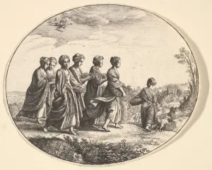 daughters Aglaura Mercury Herse 1625-77 Etching daughters Aglaura Mercury Herse 1625-77 Etching