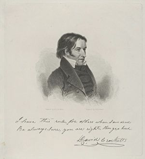 David Crockett ca 1830 Engraving second state David Crockett ca 1830 Engraving second state