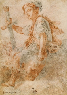 David with the Head of Goliath (recto), Two Studies, one of a W David with the Head of Goliath (recto), Two Studies, one of a W