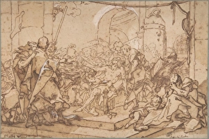 Death Socrates ca 1749 Pen brown ink brush wash Death Socrates ca 1749 Pen brown ink brush wash