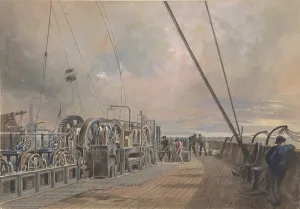 Deck Great Eastern Aft Paying-out Machinery 1866 Deck Great Eastern Aft Paying-out Machinery 1866