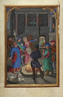 Denial Saint Peter Simon Bening Flemish 1483 Denial Saint Peter Simon Bening Flemish 1483