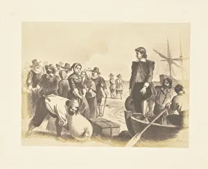 Departure Mayflower Mathew B Brady American 1823 Departure Mayflower Mathew B Brady American 1823
