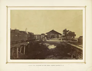 Depot Leavenworth Kansas Alexander Gardner American Depot Leavenworth Kansas Alexander Gardner American