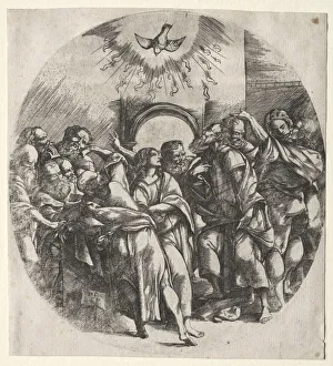descent holy spirit 1518 Domenico Campagnola descent holy spirit 1518 Domenico Campagnola