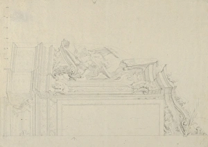 Design altar early 18th century Graphite Sheet Design altar early 18th century Graphite Sheet