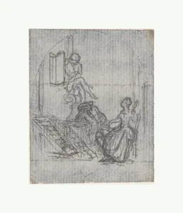 Design Book Illustration 18th century Pen gray ink Design Book Illustration 18th century Pen gray ink
