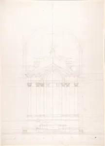 Design high altar Gesu Nuovo Naples 1700-1773 Design high altar Gesu Nuovo Naples 1700-1773