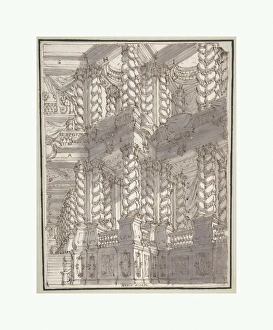 Design Stage Set Double Storey Torqued Columns Design Stage Set Double Storey Torqued Columns