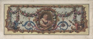 Design Tapestry Seat Sofa 1721 Gouache oil Silhouetted Design Tapestry Seat Sofa 1721 Gouache oil Silhouetted