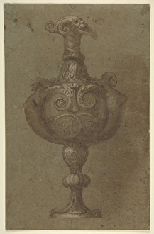 Design Vase 1499-1543 Pen brown ink brush wash Design Vase 1499-1543 Pen brown ink brush wash