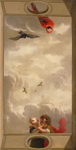 Dionys van Nijmegen Children parrot ceiling painting footage Dionys van Nijmegen Children parrot ceiling painting footage