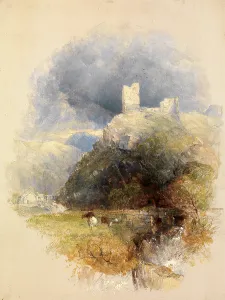 Dolwyddelan, Thomas Creswick, 1811-1869, British Dolwyddelan, Thomas Creswick, 1811-1869, British