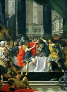 Donato Creti, Alexander the Great Threatened by His Father, Italian, 1671-1749, probably Donato Creti, Alexander the Great Threatened by His Father, Italian, 1671-1749, probably
