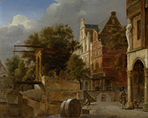 Draw Bridge, Jan van der Heyden, Adriaen van de Velde, 1660 - 1672 Draw Bridge, Jan van der Heyden, Adriaen van de Velde, 1660 - 1672