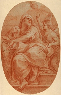 Drawings Prints, Drawing, Prophet Jeremiah, Artist, Sebastiano Conca, Italian, Gaeta Drawings Prints, Drawing, Prophet Jeremiah, Artist, Sebastiano Conca, Italian, Gaeta