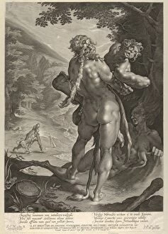 Bartholomeus Spranger Gallery: Drawings Prints, Hercules Antaeus, Artist, Lucas Kilian, Bartholomeus Spranger, German