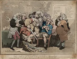 Prints of Drawings and Prints, Print, Amputation, Artist, Publisher, Thomas Rowlandson, William Hinton, British, London 1757-1827 London, British, active London, 1779-86, Rowlandson, Thomas, Hinton, William Thomas Rowlandson Prints: Thomas Rowlandson's Amputation Print 1786