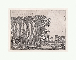 Drawings Prints, Print, Charcoal-Burner, Verscheyden Landtschapjes, Various Landscapes Drawings Prints, Print, Charcoal-Burner, Verscheyden Landtschapjes, Various Landscapes