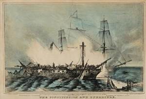 Drawings Prints, Print, Constitution, Guerriere-Fought, August, 19th, 1812- Guerriere Drawings Prints, Print, Constitution, Guerriere-Fought, August, 19th, 1812- Guerriere