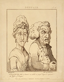Drawings Prints, Print, Despair, Le Brun Travested, Caricatures Passions, Publisher Drawings Prints, Print, Despair, Le Brun Travested, Caricatures Passions, Publisher