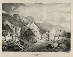 Drawings Prints, Print, Entry Village Bains, Voyages, pittoresques, et, romantiques Drawings Prints, Print, Entry Village Bains, Voyages, pittoresques, et, romantiques