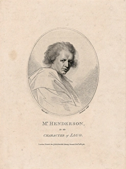 Drawings Prints, Print, John Henderson, Character Iago, Shakespeares Othello Drawings Prints, Print, John Henderson, Character Iago, Shakespeares Othello