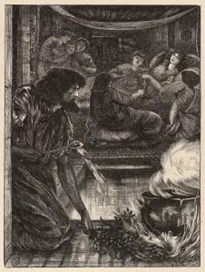 Drawings Prints, Print, Parable Burning Pot, Dalziels Bible Gallery, Printer Drawings Prints, Print, Parable Burning Pot, Dalziels Bible Gallery, Printer