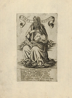 Drawings Prints, Print, Prophet Amos, Prophets Sibyls, Artist, Francesco Rosselli Drawings Prints, Print, Prophet Amos, Prophets Sibyls, Artist, Francesco Rosselli