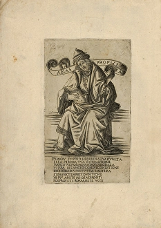 Drawings Prints, Print, Prophet Obadiah, Prophets Sibyls, Artist, Francesco Rosselli Drawings Prints, Print, Prophet Obadiah, Prophets Sibyls, Artist, Francesco Rosselli