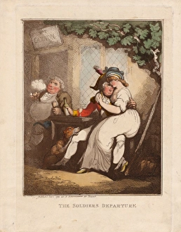 Drawings Prints, Print, Soldiers Departure, Artist, Publisher, Thomas Rowlandson Drawings Prints, Print, Soldiers Departure, Artist, Publisher, Thomas Rowlandson