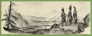 Drawings Prints, Print, Three soldiers landscape, Artist, Victor Adam, French, 1801-1866 Drawings Prints, Print, Three soldiers landscape, Artist, Victor Adam, French, 1801-1866