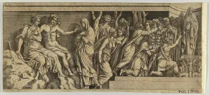 Drawings Prints, Print, Statue Niobe Worshippers, Apollo, Diana, other, Figures, Series Drawings Prints, Print, Statue Niobe Worshippers, Apollo, Diana, other, Figures, Series