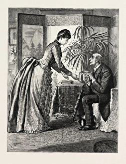 Drawn by George Du Maurier, the Old Man and the Lady Drawn by George Du Maurier, the Old Man and the Lady