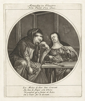 Drunk monk smoking nun Monachus Glaustro Non Valet Ova Duo Drunk monk smoking nun Monachus Glaustro Non Valet Ova Duo