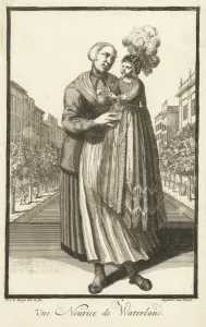 Dry-nurse from Waterland. Pieter van den Berge, in or after 1694 - 1737, print maker Dry-nurse from Waterland. Pieter van den Berge, in or after 1694 - 1737, print maker