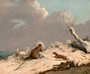 Duck Shooting in Winter, Henry Thomas Alken, 1785-1851, British Duck Shooting in Winter, Henry Thomas Alken, 1785-1851, British