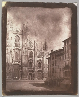 Duomo Milan 1846 Salted paper print paper negative Duomo Milan 1846 Salted paper print paper negative
