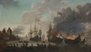 Dutch Burning English Ships Dutch Raid Medway Dutch Burning English Ships Dutch Raid Medway