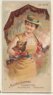 Duty Parasol Drills series N18 Allen & Ginter Cigarettes Brands Duty Parasol Drills series N18 Allen & Ginter Cigarettes Brands