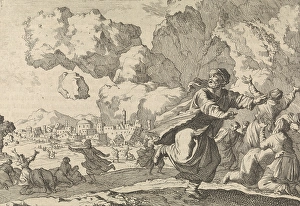 Earthquake in Persia, 1641, Caspar Luyken, Pieter van der Aa I, 1698 Earthquake in Persia, 1641, Caspar Luyken, Pieter van der Aa I, 1698