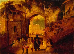 East Gateway, Patna View of the East Gateway of the City of Patna, signed and dated 1825 East Gateway, Patna View of the East Gateway of the City of Patna, signed and dated 1825