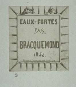 Eaux-fortes par Bracquemond 1854 Etching sheet Eaux-fortes par Bracquemond 1854 Etching sheet