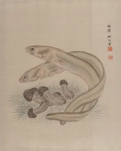 Eels Meiji period 1868-1912 ca 1890-92 Japan Eels Meiji period 1868-1912 ca 1890-92 Japan