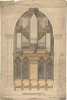 Elevation towards Chancel Organ Coggeshall Church Elevation towards Chancel Organ Coggeshall Church