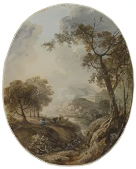 Elias Martin Landscape shepherd painting Gouache Elias Martin Landscape shepherd painting Gouache