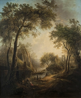 Elias Martin Summer Landscape Water Tall Trees Elias Martin Summer Landscape Water Tall Trees