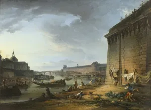 Elias Martin View Paris Embankment beneath Pont Neuf Elias Martin View Paris Embankment beneath Pont Neuf